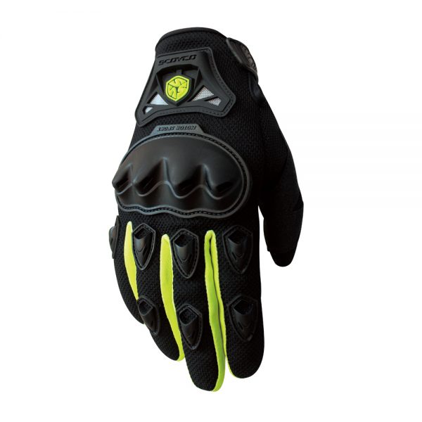 mc29 scoyco motorbike gloves green