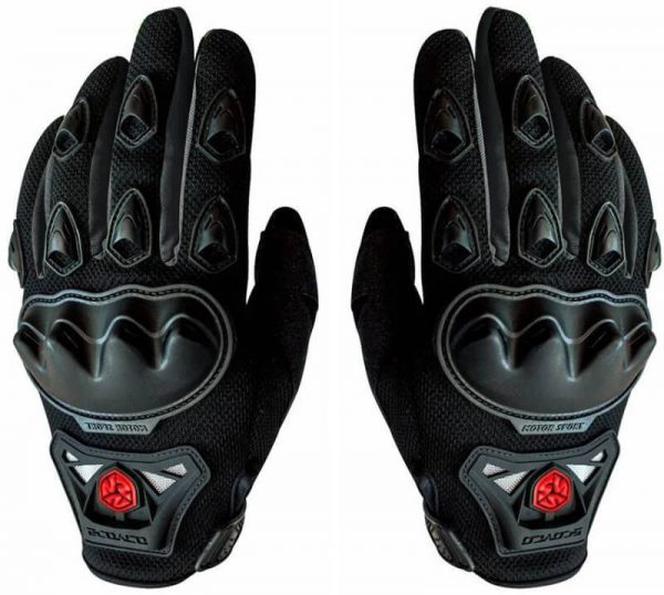mc29 scoyco motorbike gloves black